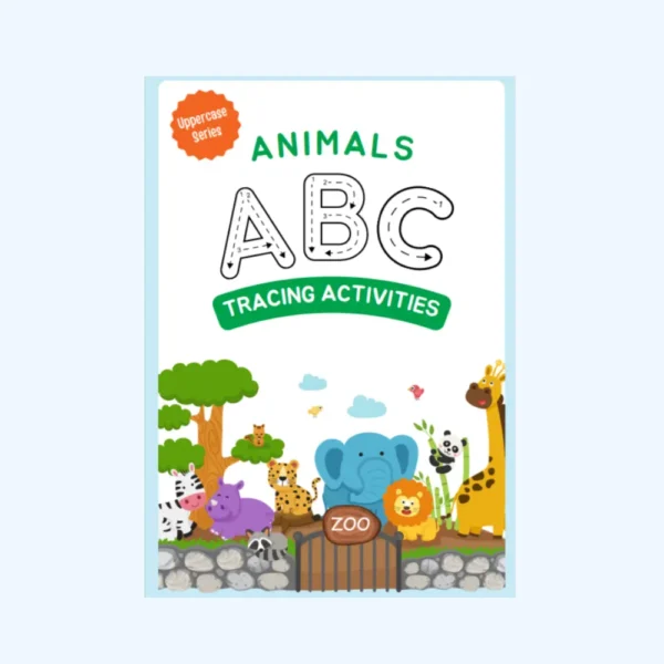 Colorful Alphabet Uppercase Tracing Activities Workbook