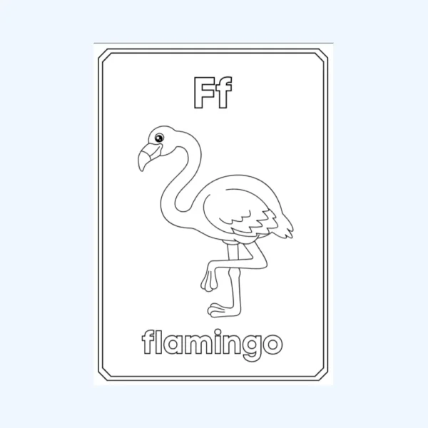 Animal Alphabet Coloring Booklet in Grayscale - Image 4